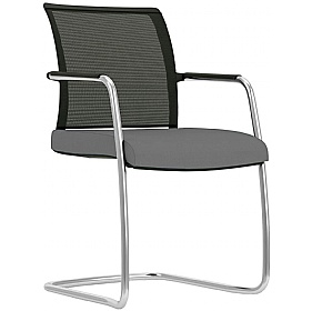 Jib Lite Mesh Back Cantilever Meeting and Conference Chairs - Office Chairs