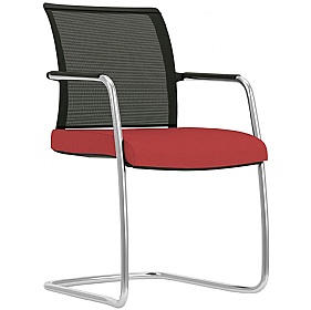Jib Lite Mesh Back Cantilever Meeting and Conference Chairs - Office Chairs