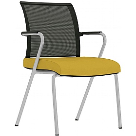 Jib Lite Mesh Back 4-Leg Meeting and Conference Chairs - Office Chairs