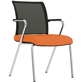 Jib Lite Mesh Back 4-Leg Meeting and Conference Chairs - Office Chairs