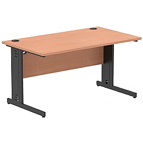 Syndicat Rectangular Cable Managed Office Desks