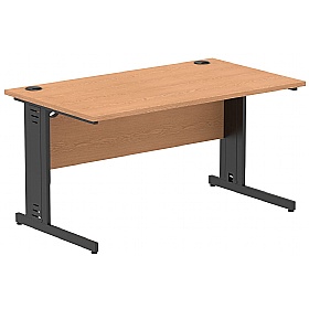 Syndicat Rectangular Cable Managed Office Desks