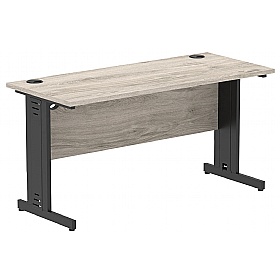 Syndicat Shallow Rectangular Cable Managed Office Desks