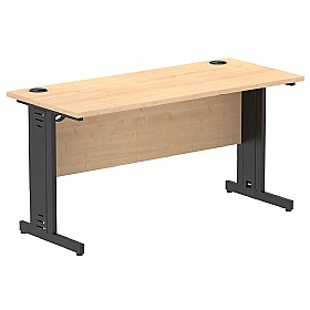 Syndicat Shallow Rectangular Cable Managed Office Desks