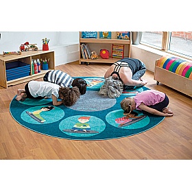 Yoga Position Carpet - School Furniture
