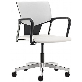 Ikon Plus Upholstered Swivel Meeting and Breakout Chairs