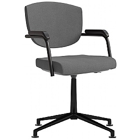 Key Low Back Swivel Meeting and Breakout Chairs with Glides - Office Chairs