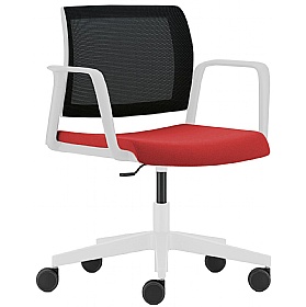 Kind Mesh Swivel Meeting and Breakout Chairs with Arms
