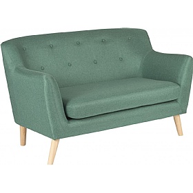 Skandi 2 Seater Office Sofa Green