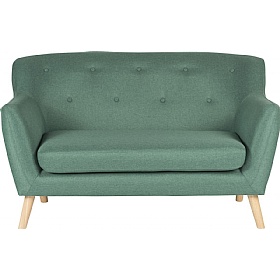 Skandi 2 Seater Office Sofa Green