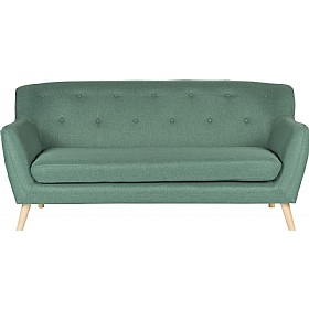 Skandi 3 Seater Office Sofa Green