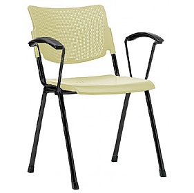 Mia Polypropylene Stacking Conference Chairs with Arms