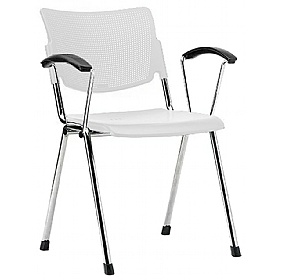 Mia Polypropylene Stacking Conference Chairs with Arms