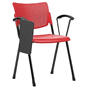 Mia Polypropylene Conference Chairs with Writing Tablet