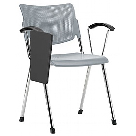 Mia Polypropylene Conference Chairs with Writing Tablet