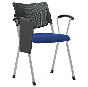 Mia Upholstered Conference Chairs with Writing Tablet