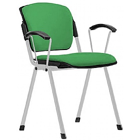 Mia Plus Upholstered Stacking Conference Chairs with Arms