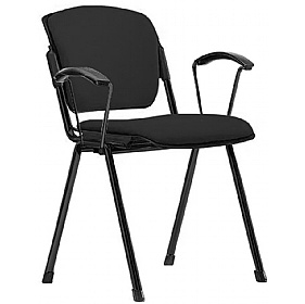 Mia Plus Upholstered Stacking Conference Chairs with Arms