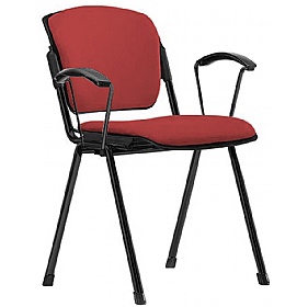 Mia Plus Upholstered Stacking Conference Chairs with Arms
