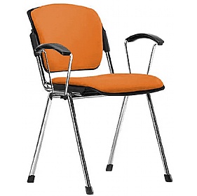 Mia Plus Upholstered Stacking Conference Chairs with Arms
