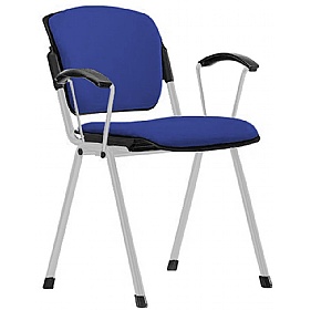 Mia Plus Upholstered Stacking Conference Chairs with Arms