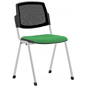 Mia Mesh Back Upholstered Stacking Conference Chairs