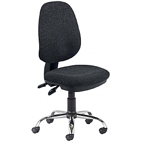 Versi Chrome 2-Lever Operator Chair Charcoal