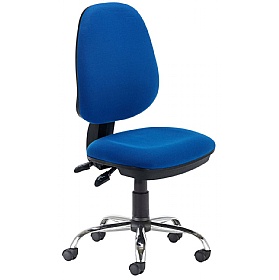 Versi Chrome 2-Lever Operator Chair Blue