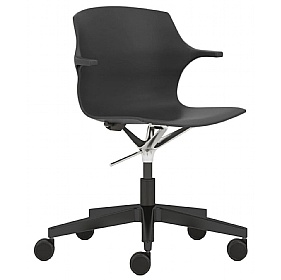 Pimlico Polypropylene Swivel Meeting and Breakout Chairs with Arms