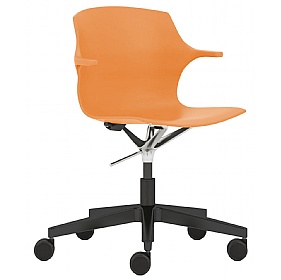 Pimlico Polypropylene Swivel Meeting and Breakout Chairs with Arms