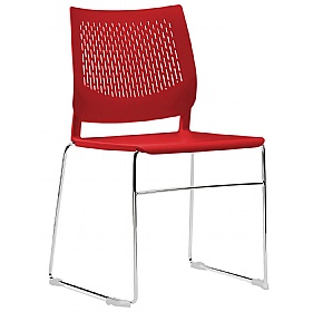 Vibe Polypropylene Sled Base Breakout and Conference Chairs