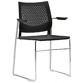 Vibe Polypropylene Sled Base Breakout and Conference Chairs with Arms
