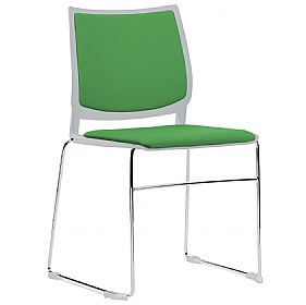 Vibe Plus Upholstered Sled Base Breakout and Conference Chairs