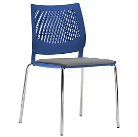Vibe Upholstered 4-Leg Breakout and Conference Chairs