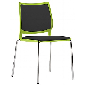Vibe Plus Upholstered 4-Leg Breakout and Conference Chairs