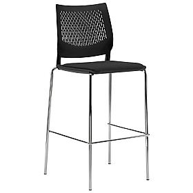 Vibe Upholstered 4-Leg Meeting and Breakout Stool