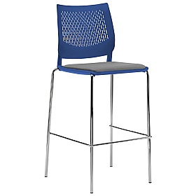 Vibe Upholstered 4-Leg Meeting and Breakout Stool