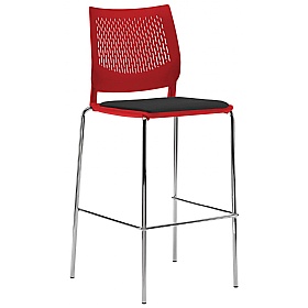Vibe Upholstered 4-Leg Meeting and Breakout Stool
