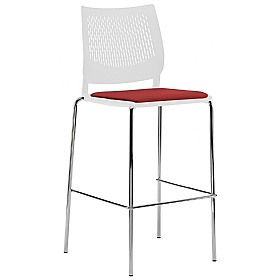 Vibe Upholstered 4-Leg Meeting and Breakout Stool