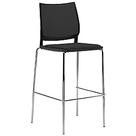 Vibe Plus Upholstered 4-Leg Meeting and Breakout Stool