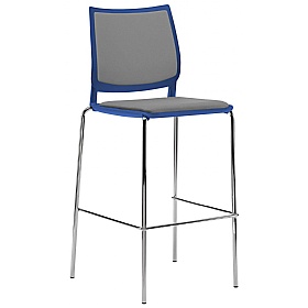 Vibe Plus Upholstered 4-Leg Meeting and Breakout Stool