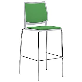 Vibe Plus Upholstered 4-Leg Meeting and Breakout Stool