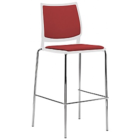 Vibe Plus Upholstered 4-Leg Meeting and Breakout Stool