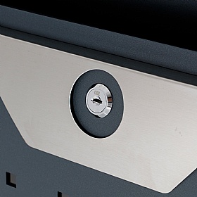 Phoenix Estilo Graphite Perforated Letter Box