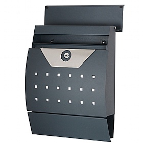 Phoenix Estilo Graphite Perforated Letter Box