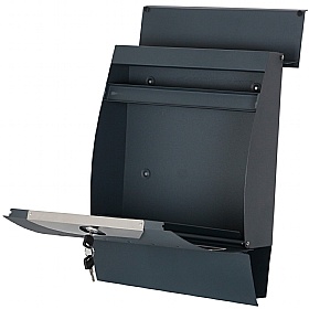 Phoenix Estilo Graphite Perforated Letter Box