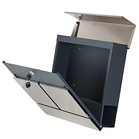 Phoenix Estilo Stainless Steel Brick Letter Box