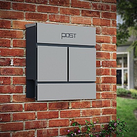 Phoenix Estilo Stainless Steel Brick Letter Box