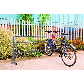 Twin Level Secure Bicycle Racks