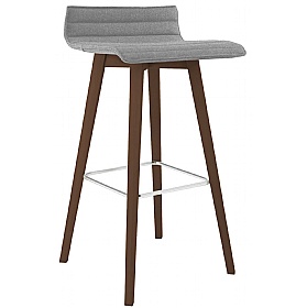 Bjorn Scandi Upholstered 4-Leg Breakout and Canteen Stool